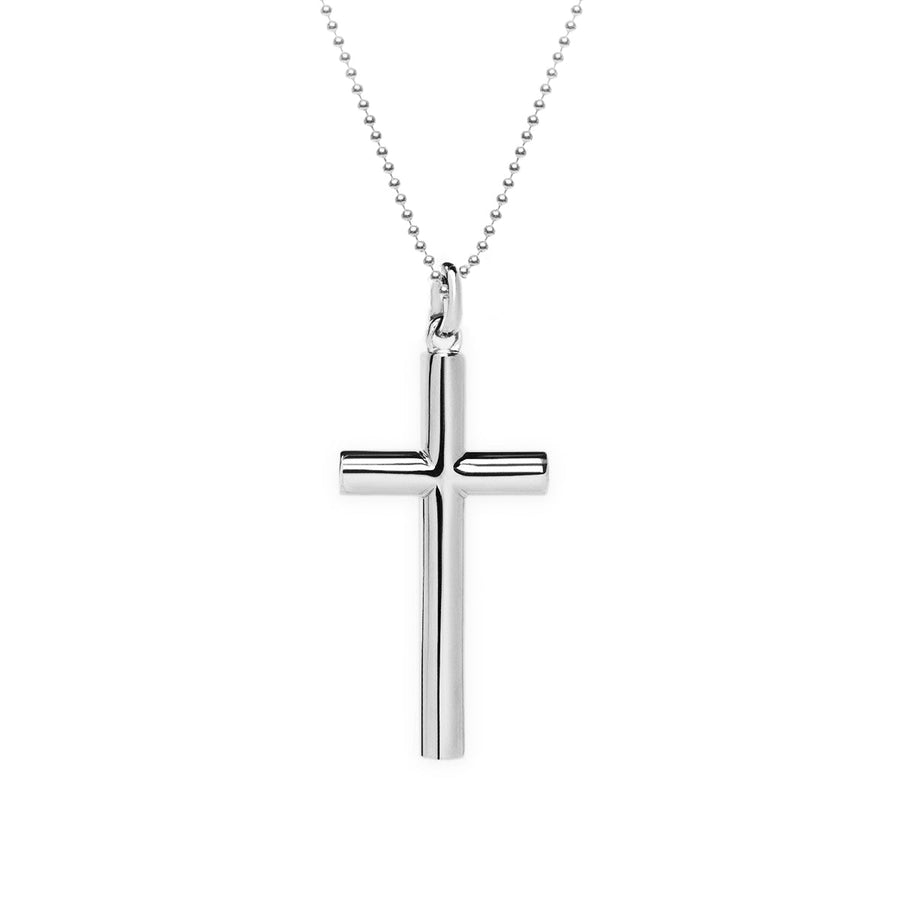 The Everlucky Cross Cylindrical with Chain Silver 925° Necklace