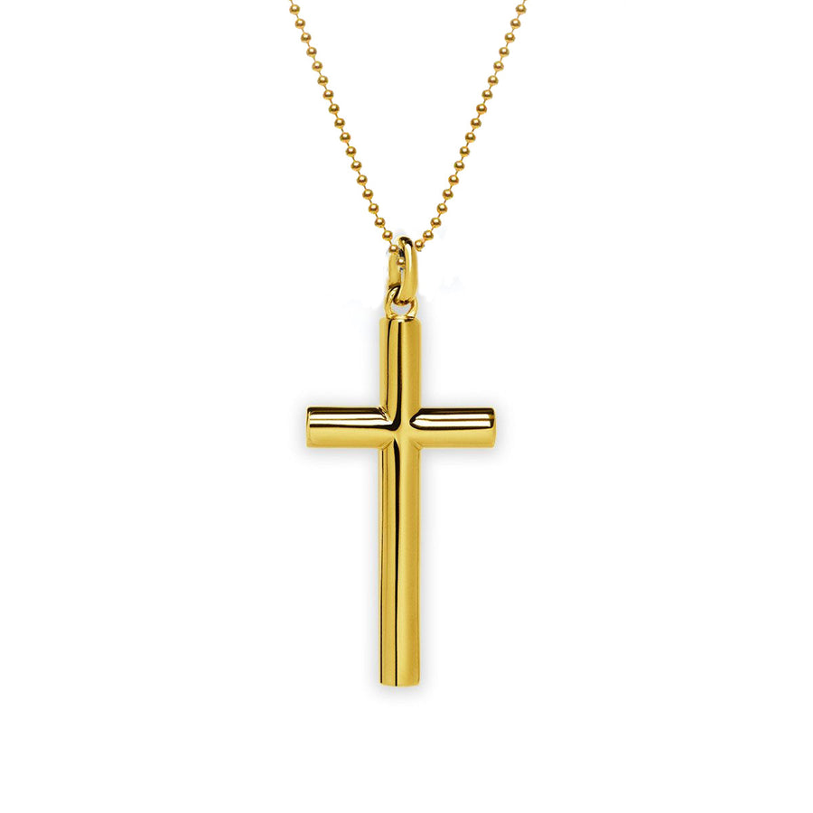 The Everlucky Cross Cylindrical with Chain 18K Gold Plated Silver 925° Necklace