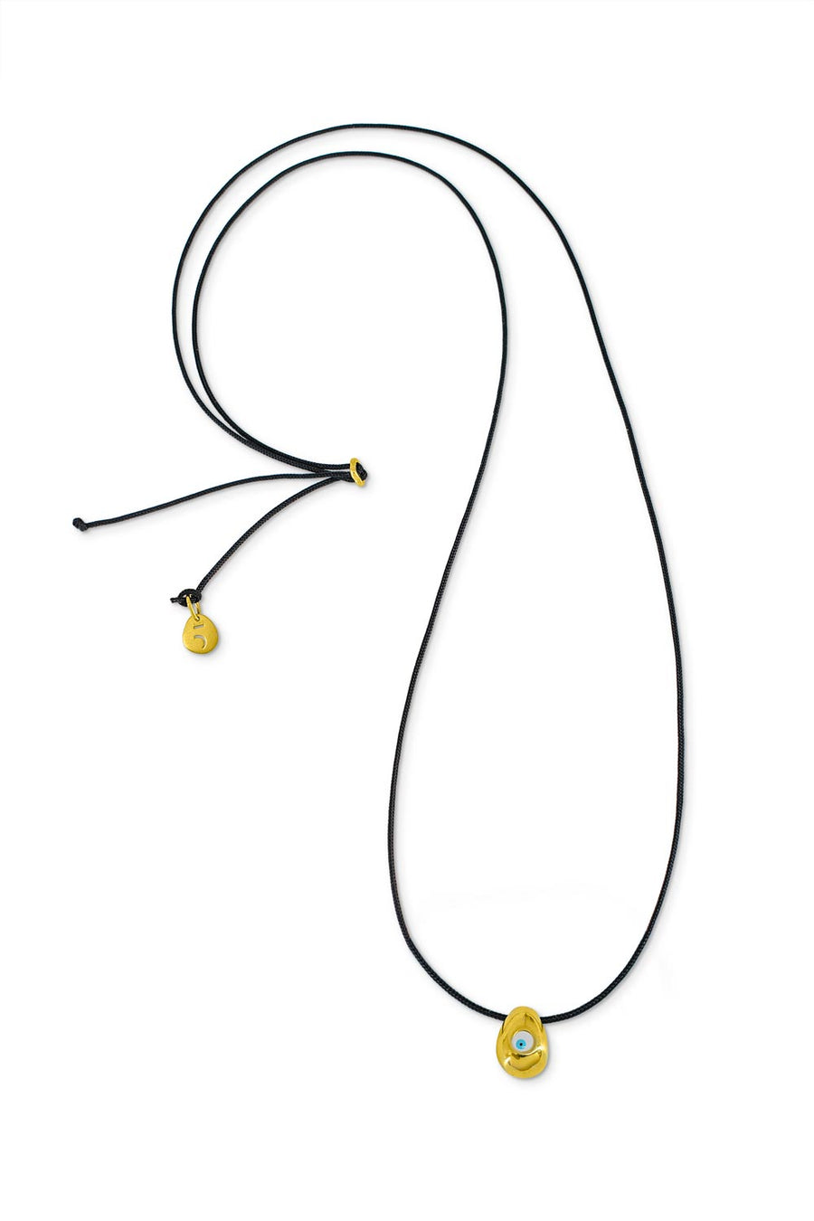 The Everlucky Easy Line Evil Eye Drop Gold Plated Necklace