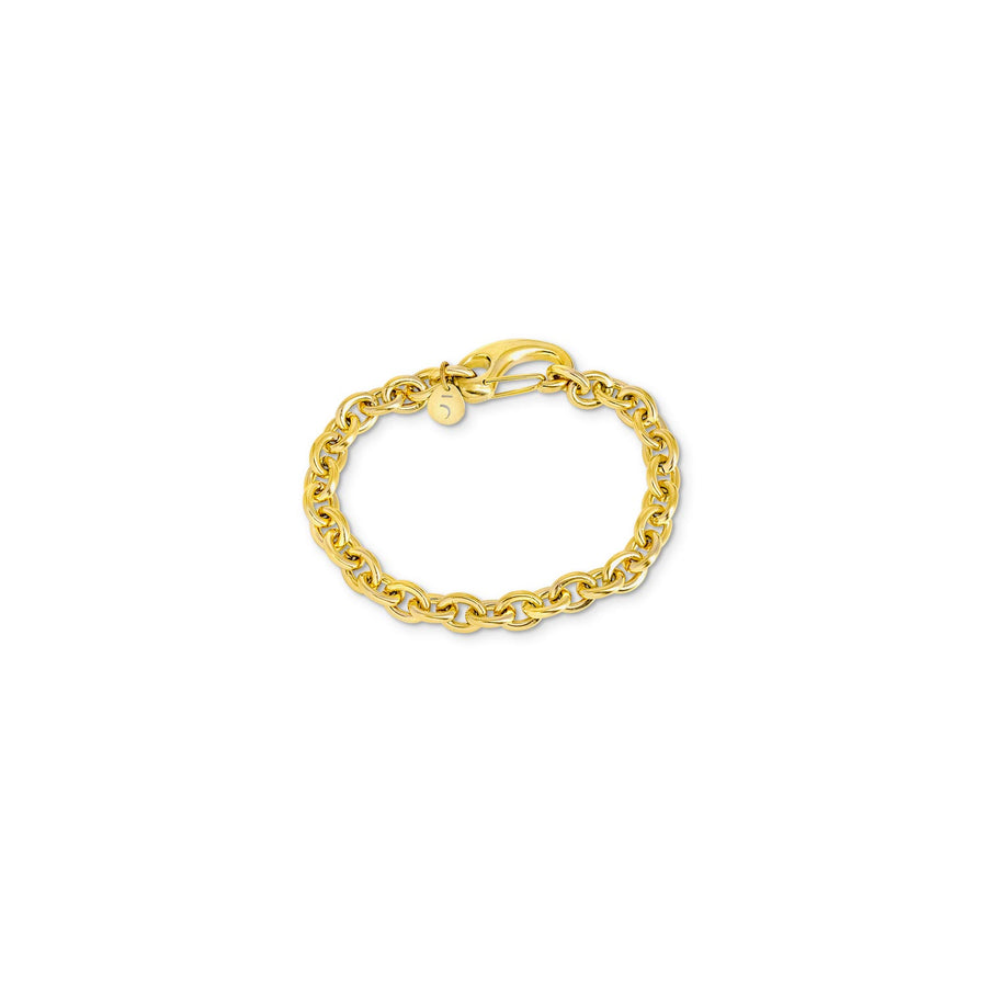 The Eclectic Fashion Wave Small Gold Plated Bracelet