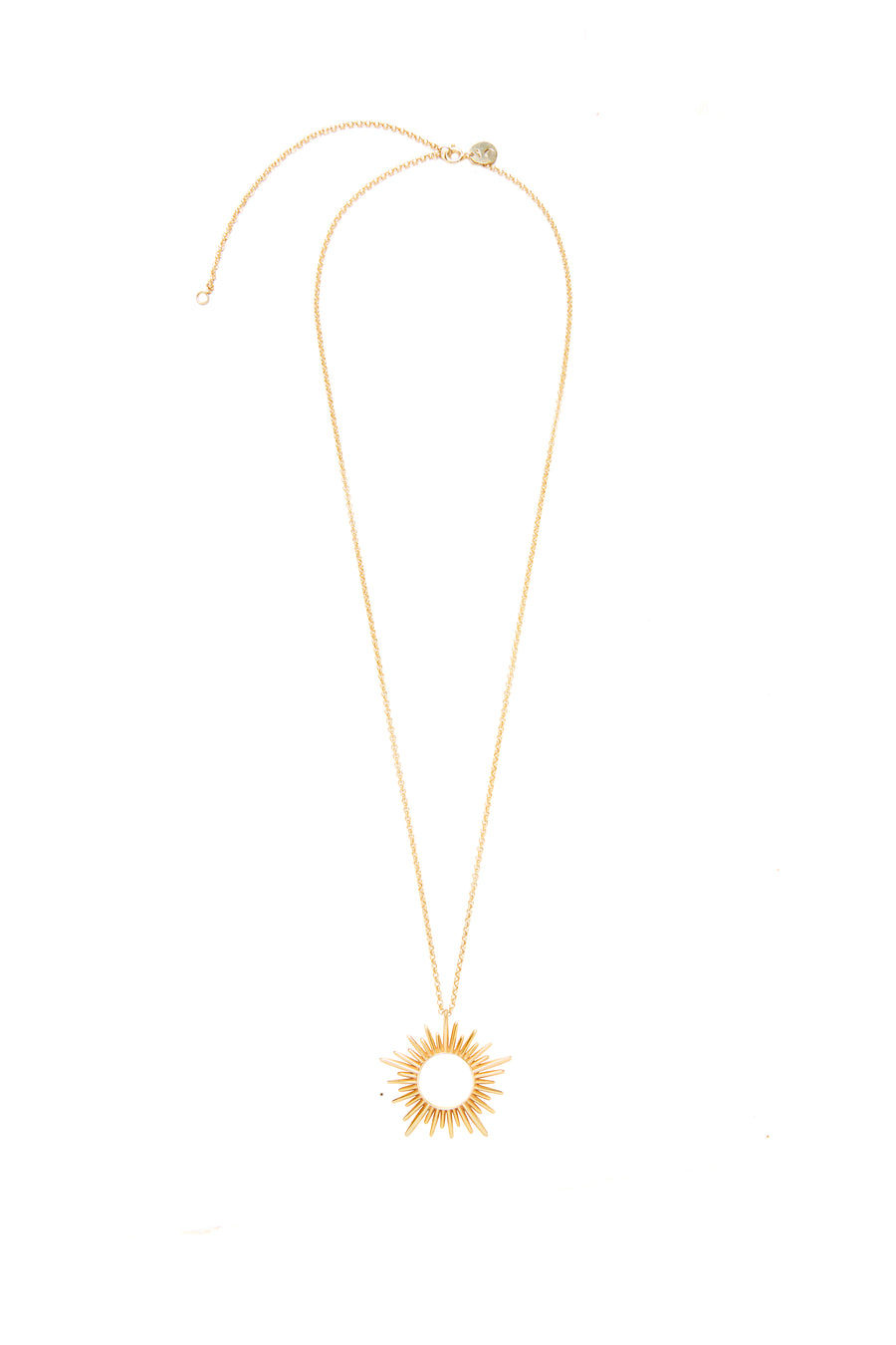 The Essential Sun Large 18K Gold Plated Silver 925° Necklace