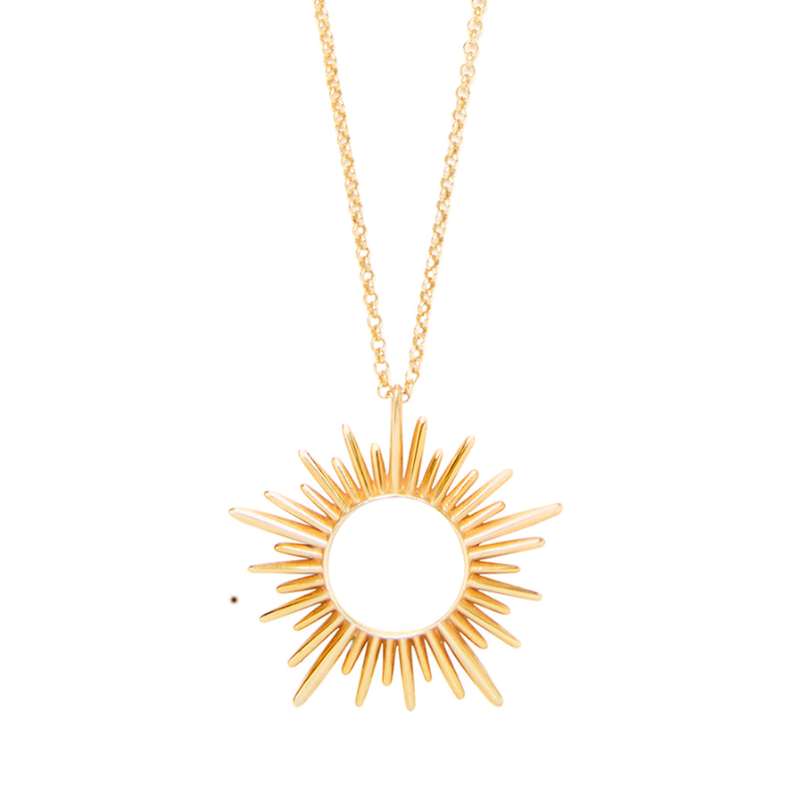 The Essential Sun Large 18K Gold Plated Silver 925° Necklace