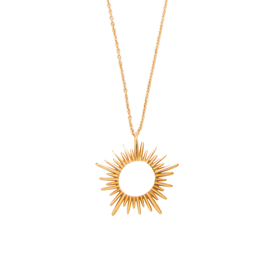 The Essential Sun Small 18K Gold Plated Silver 925° Necklace